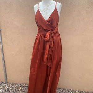 SHOWPO REVOLVE AROUND ME DRESS IN COPPER RUST Size 12